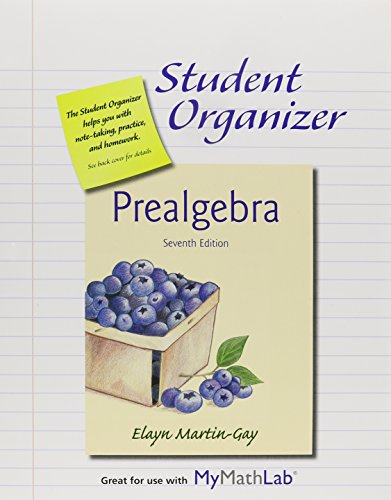 Beispielbild fr Student Organizer for Prealgebra zum Verkauf von Buchpark