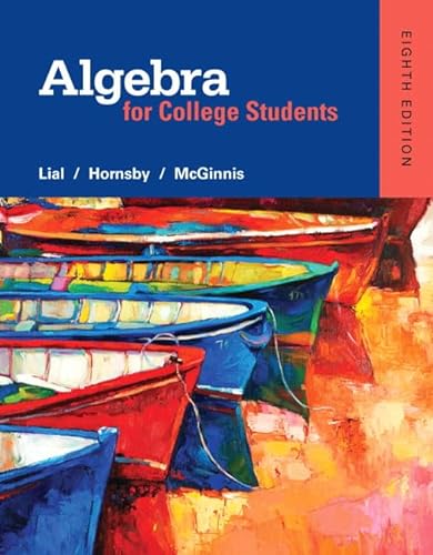 9780321969262: Algebra for College Students