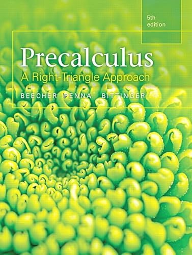 9780321969552: Precalculus: A Right-triangle Approach