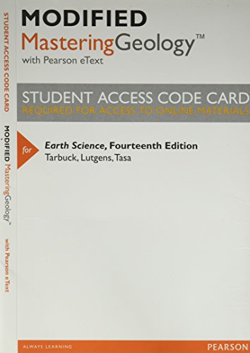 Beispielbild fr Modified Mastering Geology with Pearson eText -- ValuePack Access Card -- for Earth Science zum Verkauf von SecondSale