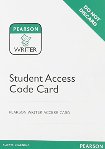 9780321972354: Writer -- ValuePack Access Card