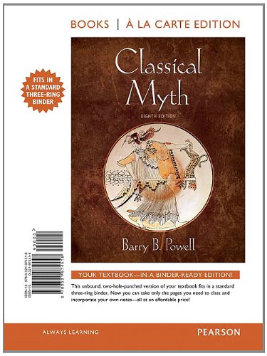 Stock image for Classical Myth, Books a la Carte Edition (8th Edition) for sale by SecondSale