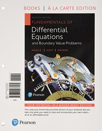 Stock image for Fundamentals of Differential Equations and Boundary Value Problems: Books a La Carte Edition for sale by Revaluation Books