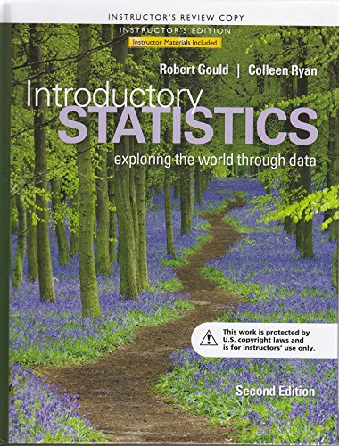 Stock image for Introductory Statistics: Exploring the World Through Data (Instructor's Edition) for sale by BookHolders