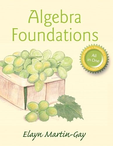 Beispielbild fr Algebra Foundations: Prealgebra, Introductory Algebra, & Intermediate Algebra zum Verkauf von BooksRun