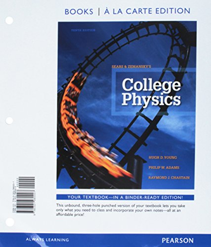 Imagen de archivo de COLLEGE PHYSICS (LOOSELEAF) a la venta por Campus Bookstore