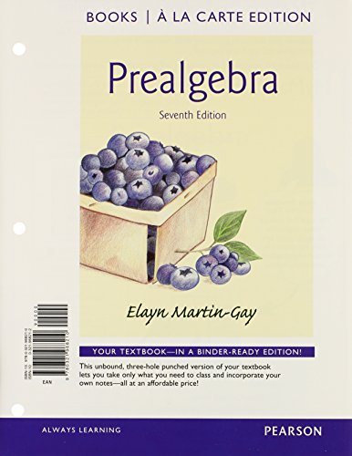 9780321985798: Prealgebra