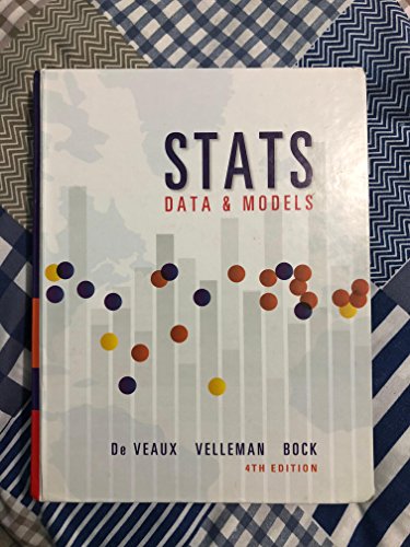 Imagen de archivo de Stats: Data and Models (4th Edition) a la venta por SecondSale