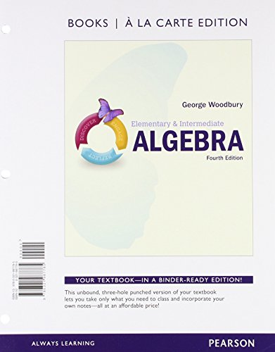 9780321987785: MyMathLab eCourse for Woodbury Elementary & Intermediate Algebra -- Access Card