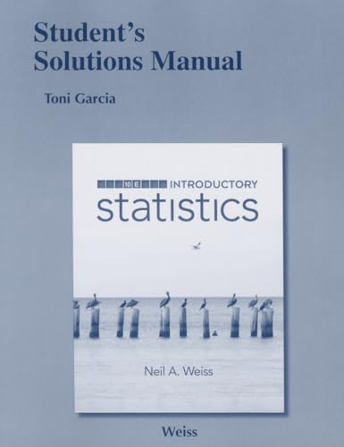 Imagen de archivo de Student Solutions Manual for Introductory Statistics a la venta por Better World Books
