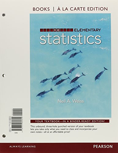 Imagen de archivo de Elementary Statistics, Books a la Carte Edition a la venta por BooksRun