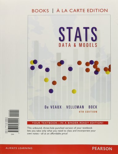 Stock image for Stats: Data and Models, Books a la Carte Edition (4th Edition) for sale by SecondSale