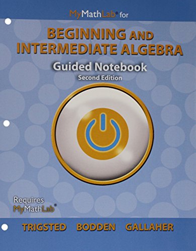 Imagen de archivo de Guided Notebook for Beginning & Intermediate Algebra a la venta por Palexbooks