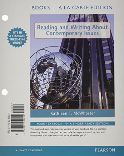 9780321992239: Reading and Writing About Contemporary Issues