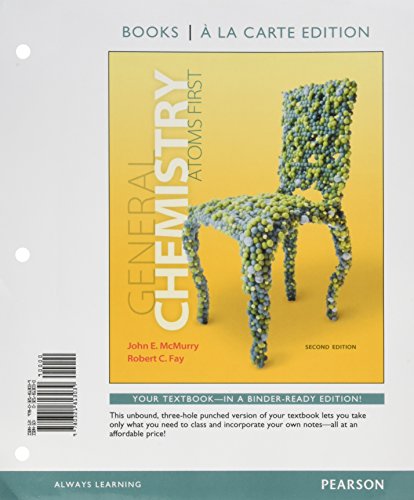 Imagen de archivo de General Chemistry: Atoms First, Books a la Carte Edition; Modified Mastering Chemistry with Pearson eText -- ValuePack Access Card -- for General Chemistry: Atoms First (2nd Edition) a la venta por GoldBooks