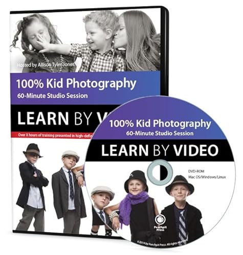 9780321995728: 100% Kid Portrait Photography:Learn by Video: Studio Lighting, Posing,and Directing