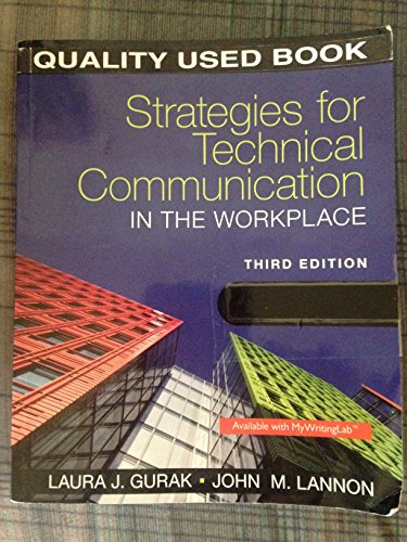 Stock image for Strategies for Technical Communication in the Workplace (3rd Edition) for sale by Orion Tech
