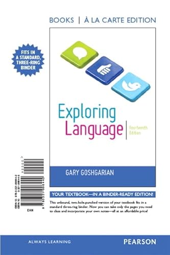 9780321996442: Exploring Language