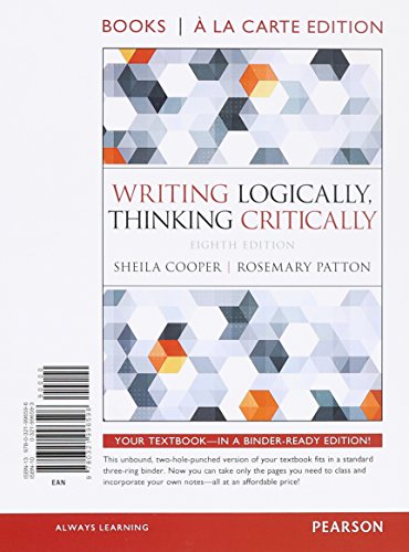 9780321996596: Writing Logically, Thinking Critically