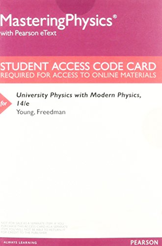 Stock image for MasteringPhysics with Pearson eText -- Valuepack Access Card -- For University Physics with Modern Physics for sale by SecondSale