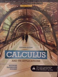 9780321999030: Calculus And Its Applications (11th Edition) 11th edition by Bittinger, Marvin L., Ellenbogen, David J., Surgent, Scott J (2015) Hardcover