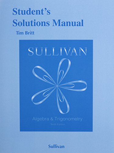 Beispielbild fr Student's Solutions Manual for Algebra and Trigonometry zum Verkauf von BooksRun