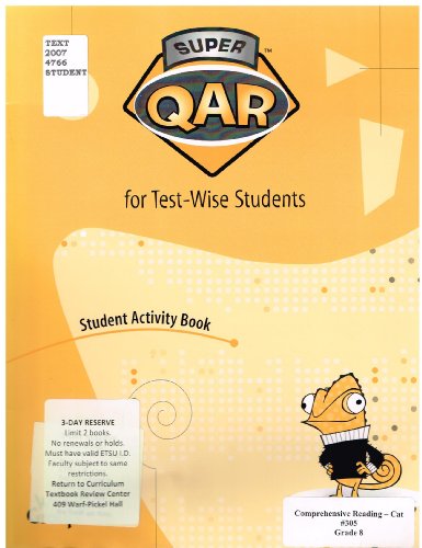 9780322091153: Super Qar for Test-Wise Students: Grade 8, Student Activity