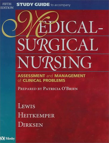 Imagen de archivo de Study Guide to Accompany Medical-Surgical Nursing: Assessment and Management of Clinical Problems a la venta por BookHolders