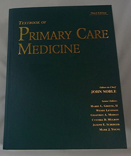 Imagen de archivo de Textbook of Primary Care Medicine (Textbook of Primary Care (Noble)) a la venta por HPB-Red