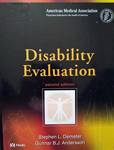 Beispielbild fr Disability Evaluation zum Verkauf von Irish Booksellers