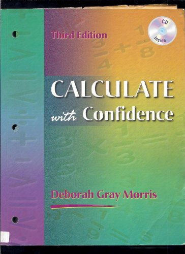 Imagen de archivo de Calculate with Confidence a la venta por Better World Books