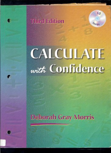 Stock image for Calculate with Confidence (Book with CD-ROM) for sale by Wonder Book