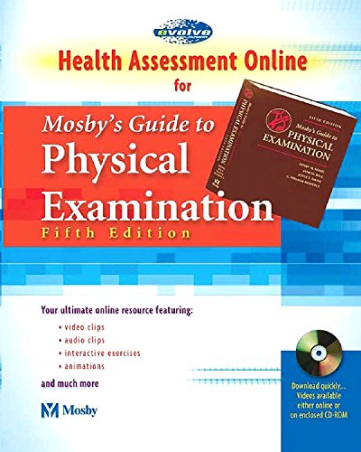 Beispielbild fr Health Assessment and Physical Exam On-Line Course To Accompany Seidel zum Verkauf von Hawking Books