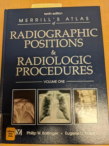 Stock image for Merrill's Atlas of Radiographic Positions & Radiologic Procedures, 3-Volume Set for sale by ZBK Books