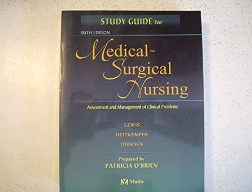 Beispielbild fr Study Guide for Medical-Surgical Nursing : Assessment and Management of Clinical Problems zum Verkauf von Better World Books