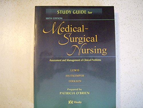 Imagen de archivo de Study Guide for Medical-Surgical Nursing : Assessment and Management of Clinical Problems a la venta por Better World Books