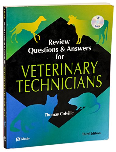 Stock image for Review Questions and Answers for Veterinary Technicians (3rd Edition, Book & CD-ROM) for sale by Reliant Bookstore