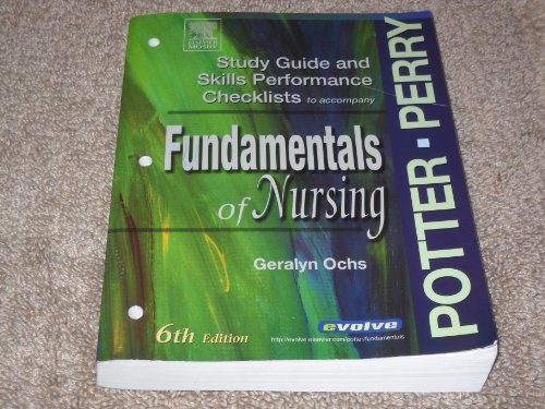 Stock image for Study Guide & Skills Performance Checklists to accompany Fundamentals of Nursing, 6 edition for sale by Wonder Book