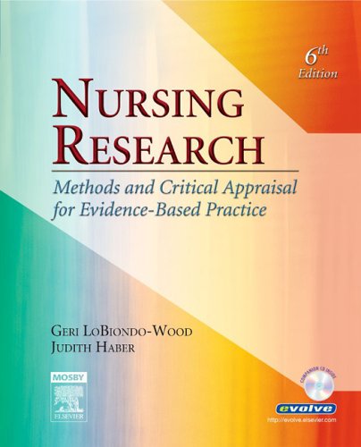 Imagen de archivo de Nursing Research: Methods and Critical Appraisal for Evidence-Based Practice a la venta por Reuseabook