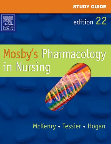 Imagen de archivo de Study Guide for Mosby's Pharmacology in Nursing a la venta por HPB-Red