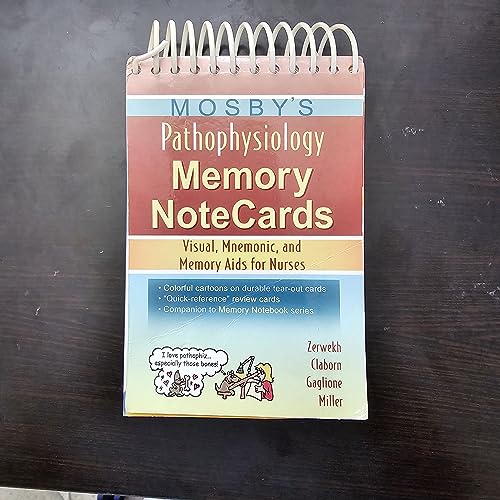 9780323037266: Mosby's Pathophysiology Memory NoteCards: Visual, Mnemonic, and Memory Aids for Nurses