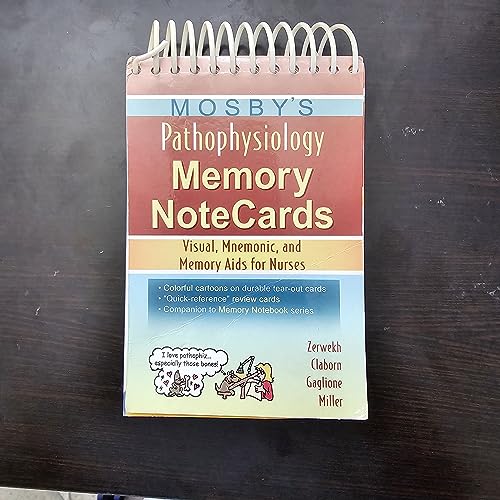 Mosby's Pathophysiology Memory NoteCards: Visual, Mnemonic, and Memory Aids for Nurses (9780323037266) by Joann Zerwekh; Jo Carol Claborn; Tom Gaglione