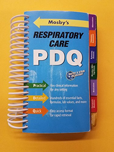 Imagen de archivo de Mosby's Respiratory Care PDQ a la venta por HPB-Red