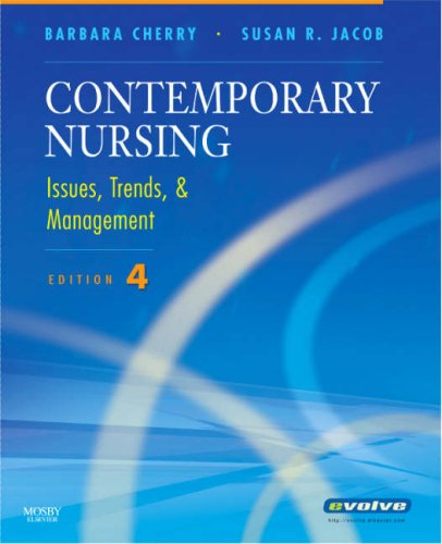 Imagen de archivo de Contemporary Nursing: Issues, Trends & Management a la venta por BookHolders