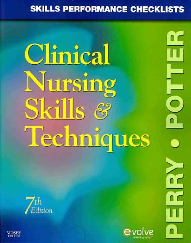 Beispielbild fr Skills Performance Checklists for Clinical Nursing Skills & Techniques, 7e zum Verkauf von Wonder Book