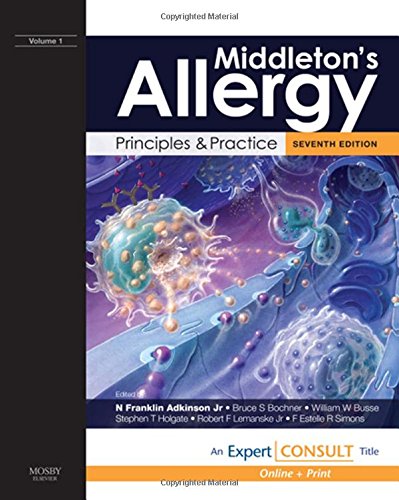Beispielbild fr Middleton's Allergy: Principles and Practice zum Verkauf von Ammareal