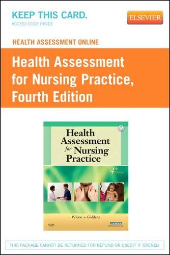 9780323057622: Health Assessment Online for Health Assessment for Nursing Practice, Version 2 (Access Code), 4e