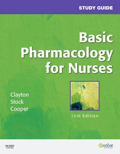 Beispielbild fr Study Guide for Basic Pharmacology for Nurses zum Verkauf von Better World Books