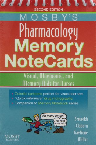 9780323058179: Mosby's Pharmacology Memory Notecards: Visual, Mnemonic, and Memory AIDS for Nurses