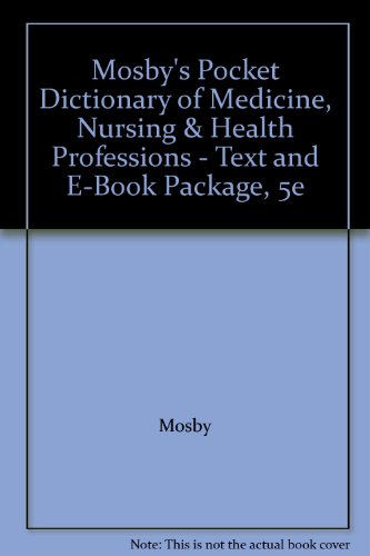 9780323060394: Mosby's Pocket Dictionary of Medicine, Nursing & Health Professions - Text and E-Book Package